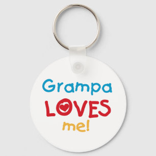 Grampa Loves Me T-shirts en geschenken Sleutelhanger