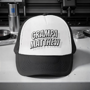 Grampa Modern Eenvoudig Cool Comic Trucker Pet