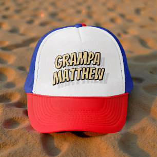 Grampa Modern Eenvoudig Cool Comic Trucker Pet