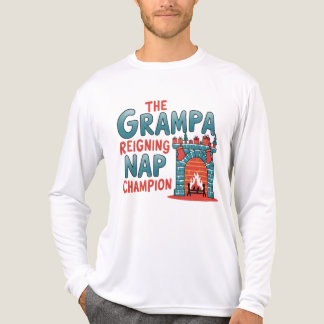 Grampa regerend kampioen dutje kerst Tri-Blend shirt