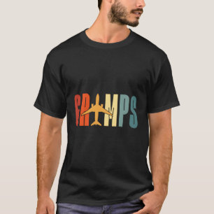 Gramps Grimps Aviator Vliegtuig Vliegtuig Pilot Gr T-shirt