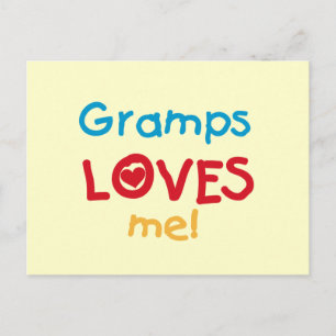 Gramps Loves Me T-shirts en geschenken Briefkaart