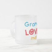 Gramps Loves Me T-shirts en geschenken Matglas Koffiemok (Voorkant links)