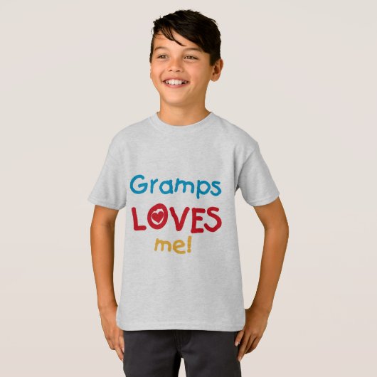 Gramps m'aime T-shirts et cadeaux (Devant entier)