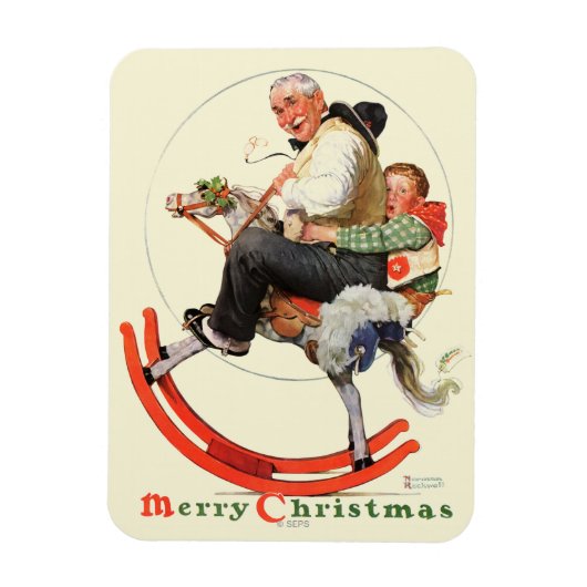 Gramps op Rocking Horse Magneet (Verticaal)
