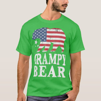 Grampy Bear Patriotic Flag Matching T-shirt