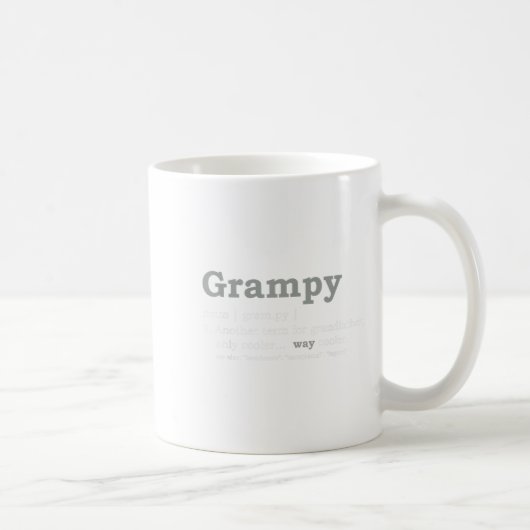 Grampy Design_ Funny Definition Koffiemok (Rechts)