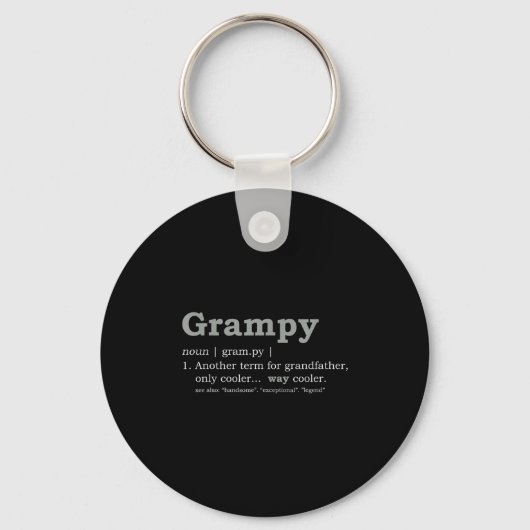Grampy Design_ Funny Definition Sleutelhanger (Voorkant)