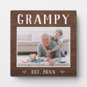 Grampy Grandpa - foto van Rustic Fotoplaat (Voorkant)