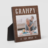 Grampy Grandpa - foto van Rustic Fotoplaat (Voorkant)