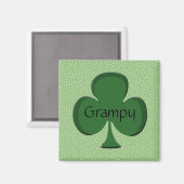 Grampy Irish Shamrock Magnet (Recto/Verso)