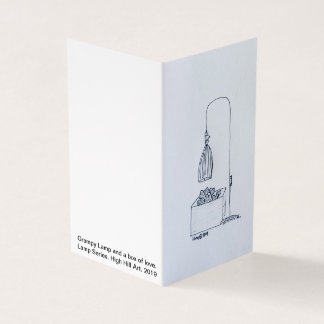 Grampy Lamp en een doos vol liefde. Kaart