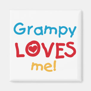Grampy Loves Me T-shirts en geschenken Magneet