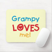 Grampy Loves Me T-shirts en geschenken Muismat (Met muis)