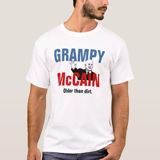 Grampy McCain - ouder dan vuil T-shirt (Voorkant)