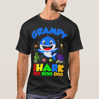 Grampy of the Baby Shark Verjaardag Grampy Shark T-shirt