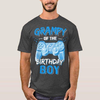 Grampy of the Birthday Boy Matching Video Game Bir T-shirt