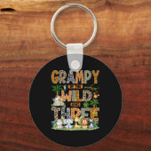 Grampy Of The Wild & Three Zoo 3rd Birthday Sa Sleutelhanger (Voorkant)