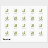 Gram's Garden · Groene worm Ronde Sticker (Vel)
