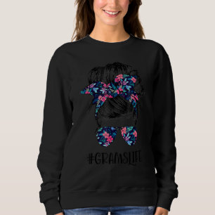 Grams Life Messy Hair Bun Flower Women's Da Trui