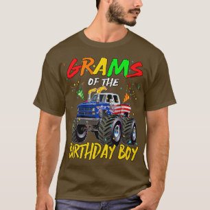 Grams the Birthday Boy Monster Truck Birthday Part T-shirt