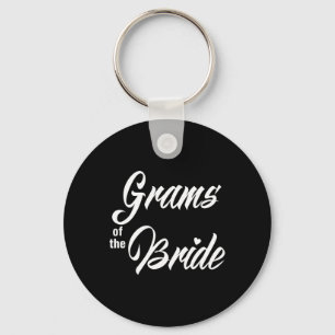 Grams van de bruid huwelijksfeest matching bruids sleutelhanger