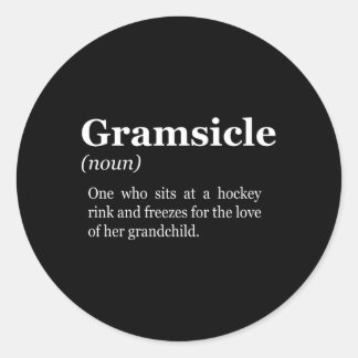 Gramsicle Hockey Oma Sicle Ronde Sticker