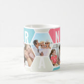 Gran 5 Foto Editable 4 Letter Bee and Honeycomb Koffiemok (Center)