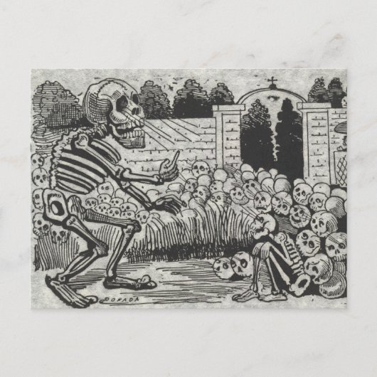 Gran Calavera Electrica Briefkaart (Voorkant)