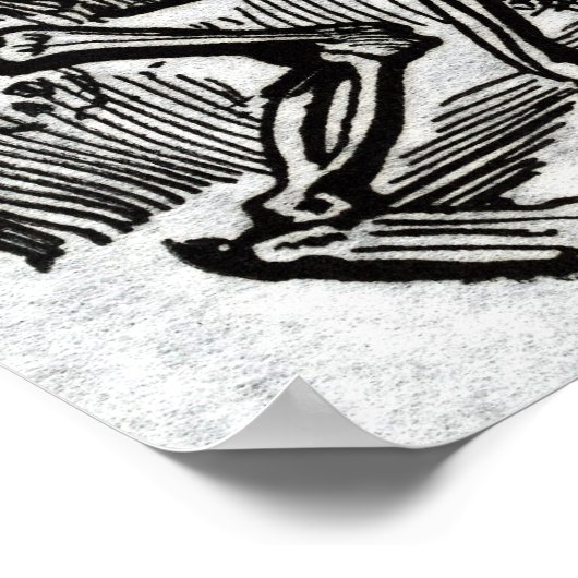 Gran Calavera Eléctrica Poster (Hoek)