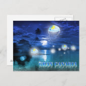 Gran Canaria blauw briefkaart (Voorkant / Achterkant)