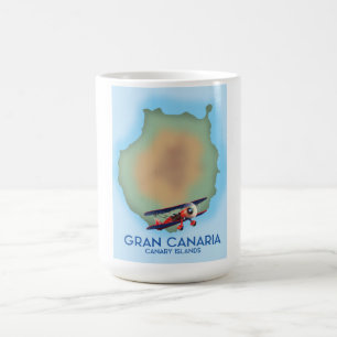 Gran Canaria eiland, reisposter kunst. Magische Mok