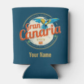 Gran Canaria Parrot Canarische Eilanden Spanje Vin Blikjeskoeler (Achterkant)