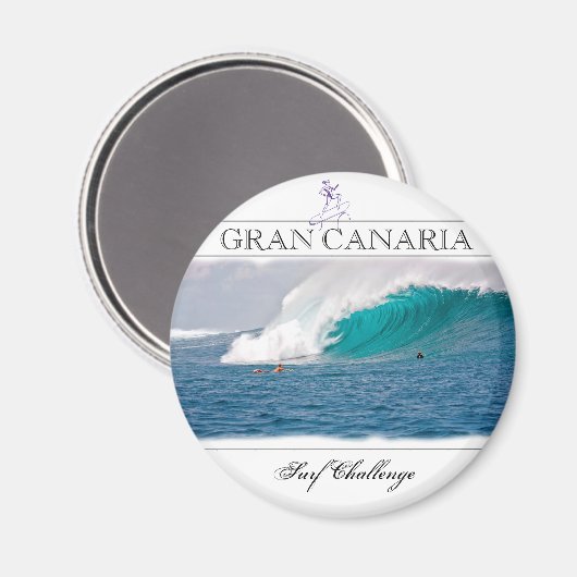 Gran Canaria Surf Challenge Aimant moderne (Recto/Verso)