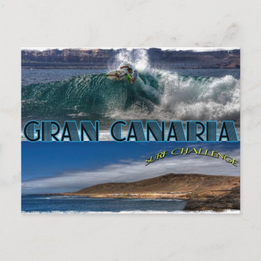 Gran Canaria Surf Challenge Briefkaart (Voorkant)