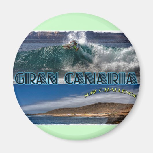 Gran Canaria Surf Challenge Magneet (Voorkant)
