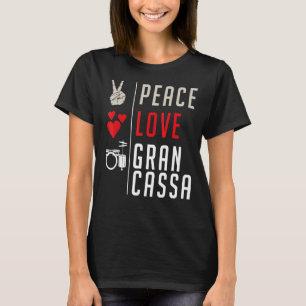 Gran Cassa Musical Instrument Bass Drum Gran Cassa T-shirt