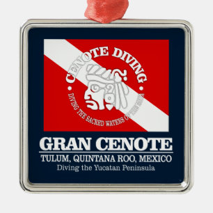 Gran Cenote (beste grotten) Metalen Ornament