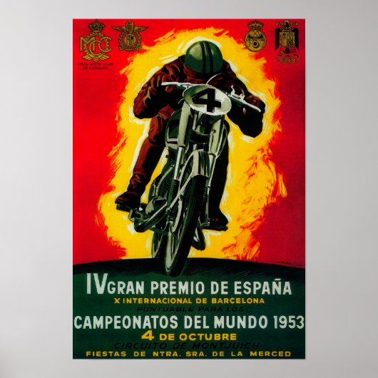 Gran Premio de Espana Poster Vintage Europe (Devant)