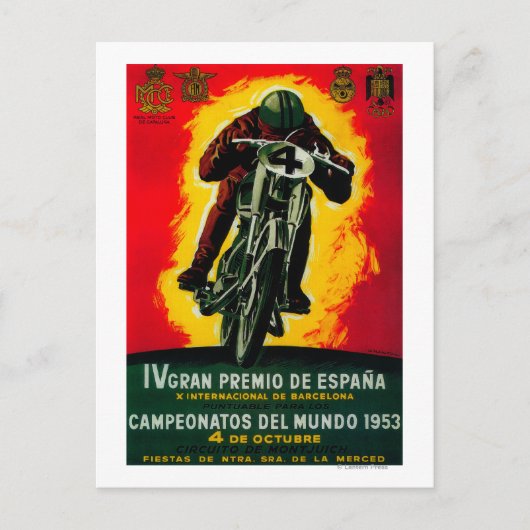 Gran Premio de Espana posterEuropa Briefkaart (Voorkant)