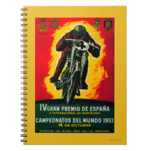Gran Premio de Espana posterEuropa Notitieboek