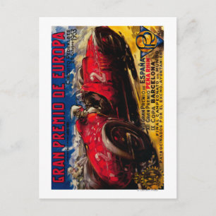 Gran Premio De Europa  posterEuropa Briefkaart