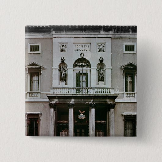 Gran Teatro La Fenice Vierkante Button 5,1 Cm (Voorkant)
