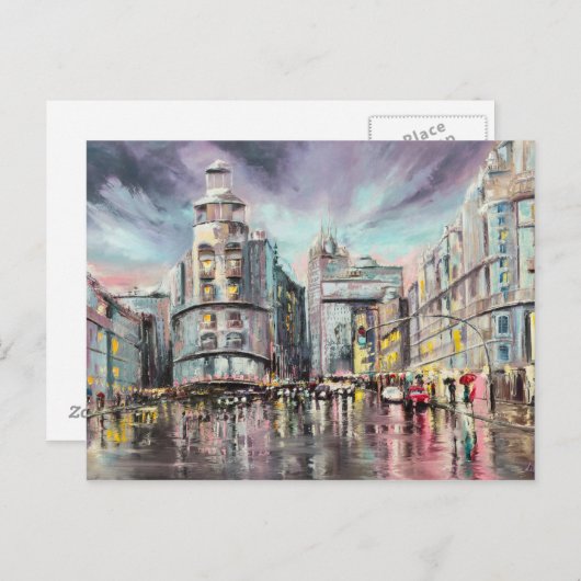 Gran via briefkaart (Voorkant / Achterkant)