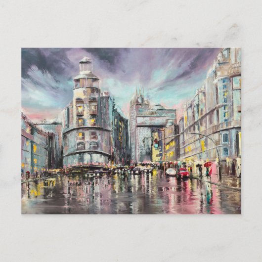 Gran via briefkaart (Voorkant)