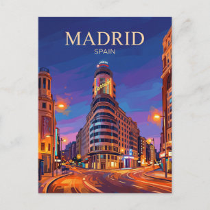 Gran Vía Spanje Briefkaart