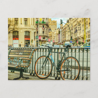 Gran Via Street, Madrid, Spanje Briefkaart