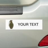 Granaat Bumpersticker (Op auto)