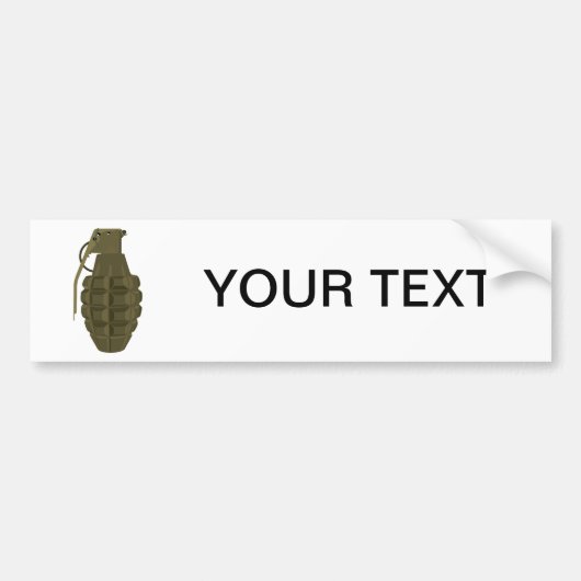 Granaat Bumpersticker (Voorkant)