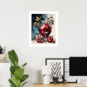 Granaatappel - Afdrukken Poster (Thuiskantoor)